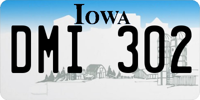 IA license plate DMI302