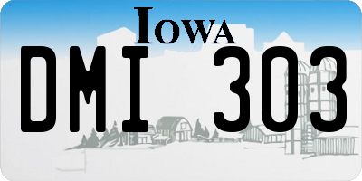 IA license plate DMI303