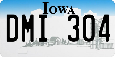 IA license plate DMI304