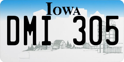 IA license plate DMI305
