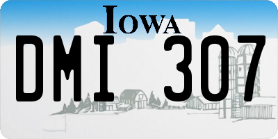 IA license plate DMI307