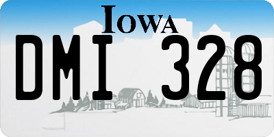 IA license plate DMI328