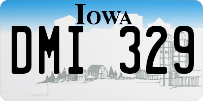 IA license plate DMI329