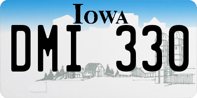 IA license plate DMI330