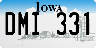 IA license plate DMI331