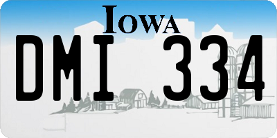 IA license plate DMI334