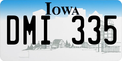 IA license plate DMI335