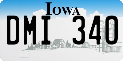 IA license plate DMI340