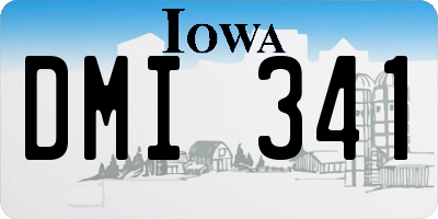 IA license plate DMI341