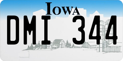 IA license plate DMI344