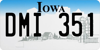 IA license plate DMI351