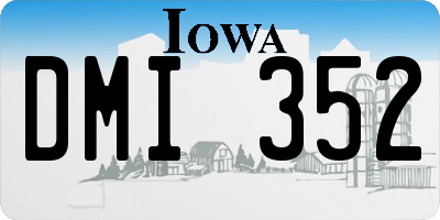 IA license plate DMI352