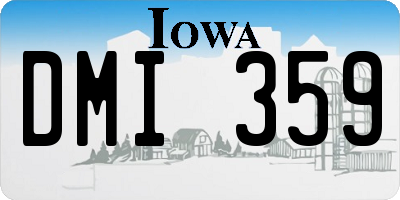 IA license plate DMI359