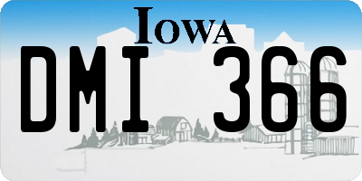 IA license plate DMI366