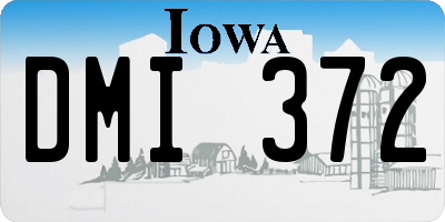 IA license plate DMI372