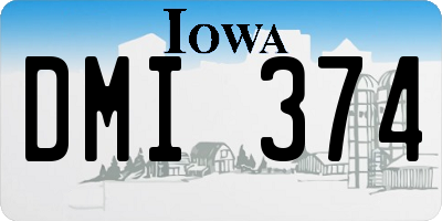 IA license plate DMI374
