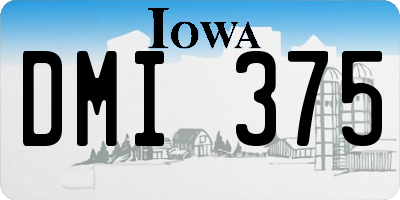 IA license plate DMI375