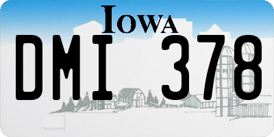IA license plate DMI378