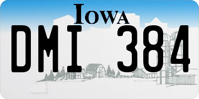 IA license plate DMI384