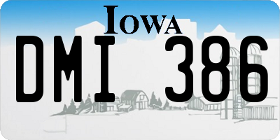 IA license plate DMI386