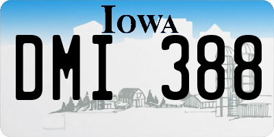 IA license plate DMI388