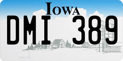 IA license plate DMI389