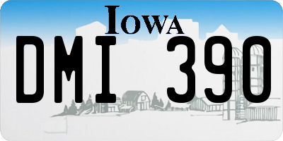 IA license plate DMI390