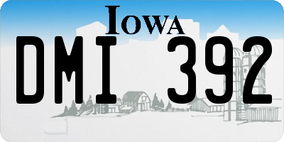 IA license plate DMI392