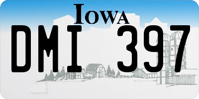 IA license plate DMI397