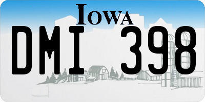 IA license plate DMI398