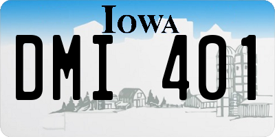 IA license plate DMI401