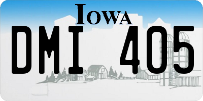 IA license plate DMI405