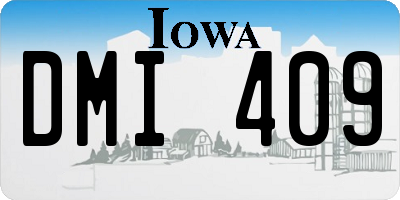 IA license plate DMI409