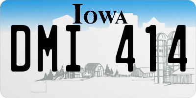 IA license plate DMI414
