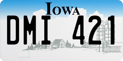 IA license plate DMI421