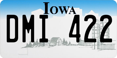 IA license plate DMI422
