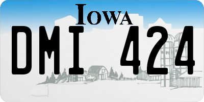 IA license plate DMI424