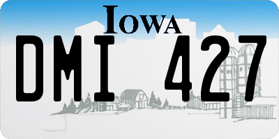 IA license plate DMI427