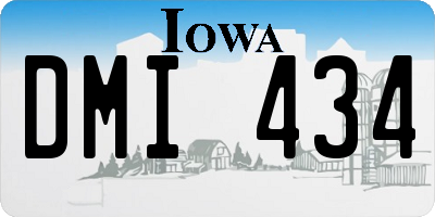 IA license plate DMI434