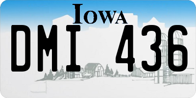 IA license plate DMI436