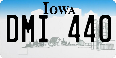 IA license plate DMI440