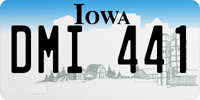 IA license plate DMI441