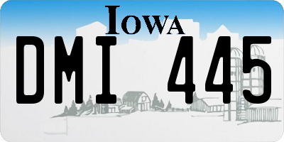 IA license plate DMI445