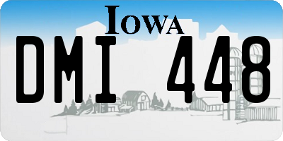 IA license plate DMI448