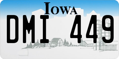 IA license plate DMI449