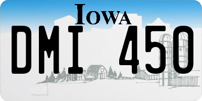 IA license plate DMI450