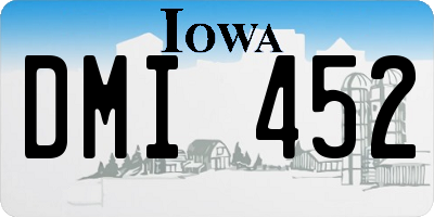 IA license plate DMI452