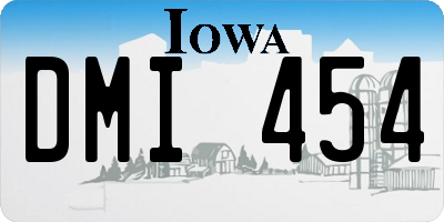 IA license plate DMI454