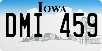 IA license plate DMI459