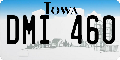 IA license plate DMI460